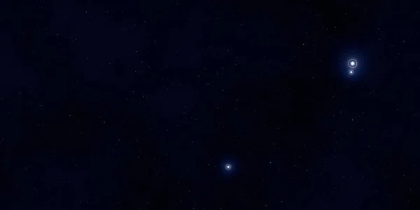 2Dイラスト 現実的な星パターンの背景 深い星間空間 星と惑星様々なSfクリエイティブな背景 宇宙芸術想像上の宇宙の背景 — ストック写真