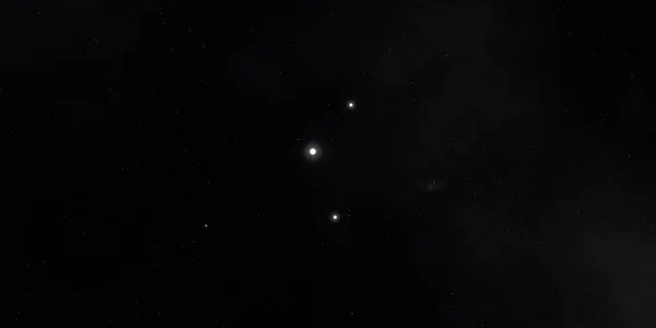 2Dイラスト 現実的な星パターンの背景 深い星間空間 星と惑星様々なSfクリエイティブな背景 宇宙芸術想像上の宇宙の背景 — ストック写真