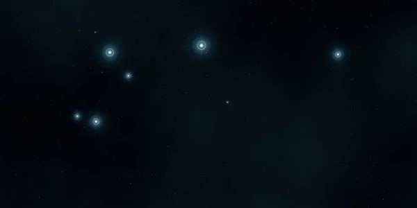 2Dイラスト 現実的な星パターンの背景 深い星間空間 星と惑星様々なSfクリエイティブな背景 宇宙芸術想像上の宇宙の背景 — ストック写真