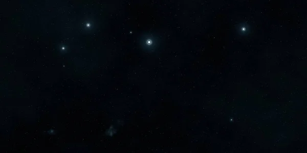 2Dイラスト 現実的な星パターンの背景 深い星間空間 星と惑星様々なSfクリエイティブな背景 宇宙芸術想像上の宇宙の背景 — ストック写真