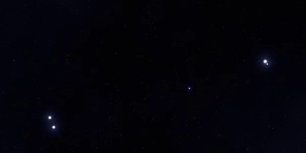 2Dイラスト 現実的な星パターンの背景 深い星間空間 星と惑星様々なSfクリエイティブな背景 宇宙芸術想像上の宇宙の背景 — ストック写真