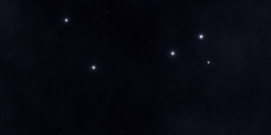 Boş bir alanda galaksi