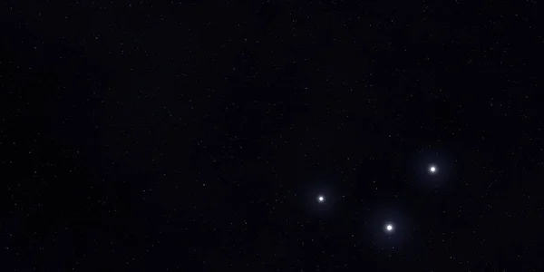 2Dイラスト 現実的な星パターンの背景 深い星間空間 星と惑星様々なSfクリエイティブな背景 宇宙芸術想像上の宇宙の背景 — ストック写真