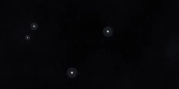 2Dイラスト 現実的な星パターンの背景 深い星間空間 星と惑星様々なSfクリエイティブな背景 宇宙芸術想像上の宇宙の背景 — ストック写真