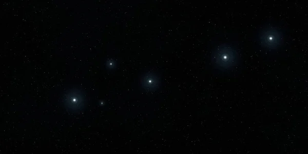 2Dイラスト 現実的な星パターンの背景 深い星間空間 星と惑星様々なSfクリエイティブな背景 宇宙芸術想像上の宇宙の背景 — ストック写真