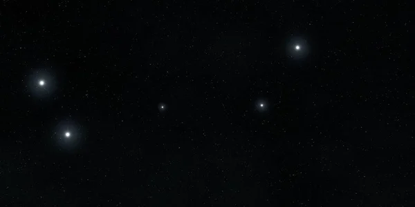 2Dイラスト 現実的な星パターンの背景 深い星間空間 星と惑星様々なSfクリエイティブな背景 宇宙芸術想像上の宇宙の背景 — ストック写真