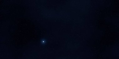 Boş bir alanda galaksi