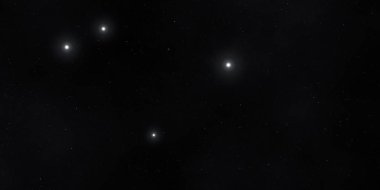 2d illüstrasyon. Gerçekçi yıldızlar desen arka plan. Derin yıldızlararası uzay. Yıldızlar ve gezegenler. Çeşitli bilim kurgu yaratıcı fon. Uzay sanatı. Hayali kozmik fon