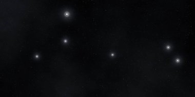 uzay figürleri ile güzel cosmos arka plan 