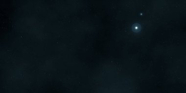 2d illüstrasyon. Gerçekçi yıldızlar desen arka plan. Derin yıldızlararası uzay. Yıldızlar ve gezegenler. Çeşitli bilim kurgu yaratıcı fon. Uzay sanatı. Hayali kozmik fon