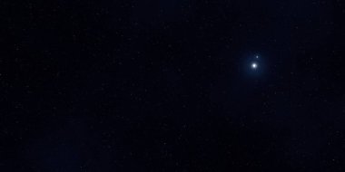 2d illüstrasyon. Gerçekçi yıldızlar desen arka plan. Derin yıldızlararası uzay. Yıldızlar ve gezegenler. Çeşitli bilim kurgu yaratıcı fon. Uzay sanatı. Hayali kozmik fon