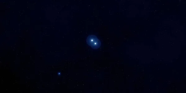 2Dイラスト 現実的な星パターンの背景 深い星間空間 星と惑星様々なSfクリエイティブな背景 宇宙芸術想像上の宇宙の背景 — ストック写真