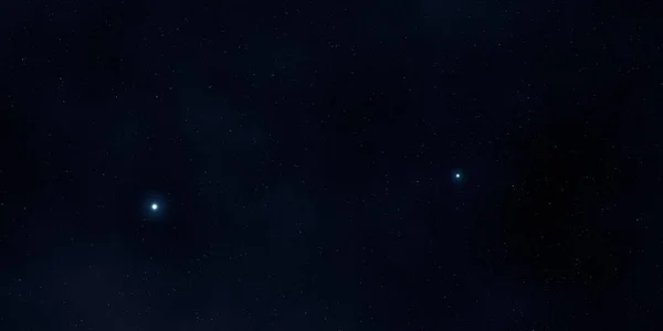 2Dイラスト 現実的な星パターンの背景 深い星間空間 星と惑星様々なSfクリエイティブな背景 宇宙芸術想像上の宇宙の背景 — ストック写真