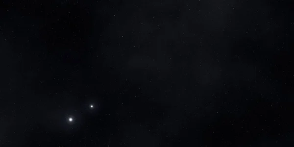 2Dイラスト 現実的な星パターンの背景 深い星間空間 星と惑星様々なSfクリエイティブな背景 宇宙芸術想像上の宇宙の背景 — ストック写真