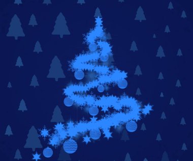 Yeni yıl kartı arka plan