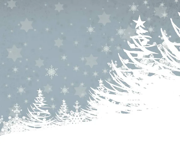 Grunge Winter Hintergrund Mit Schneeflocken — Stockfoto