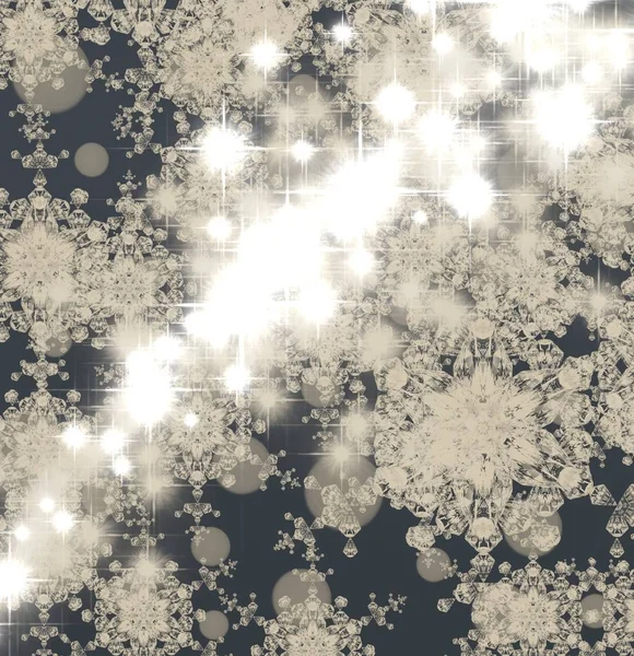 抽象圣诞背景 新年冬季横幅 — 图库照片