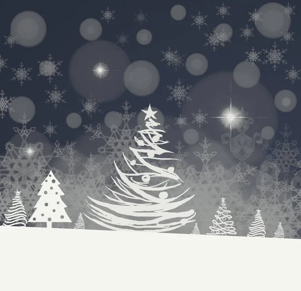 抽象的なクリスマスの背景 新年の冬のバナー — ストック写真