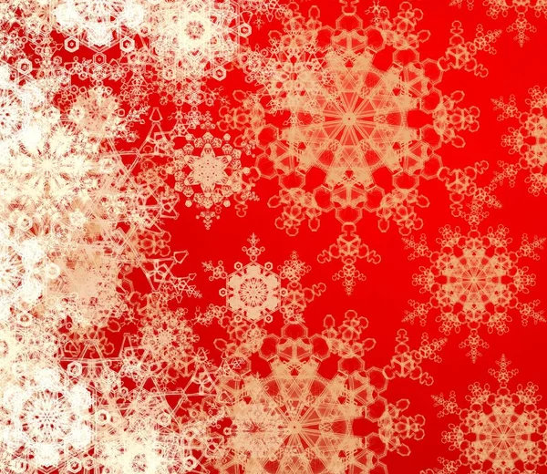 Abstrakte Weihnachten Hintergrund Mit Schneeflocken — Stockfoto