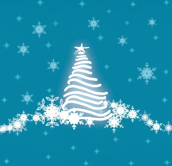 Banner Karácsonyi Művészeti Háttér — Stock Fotó