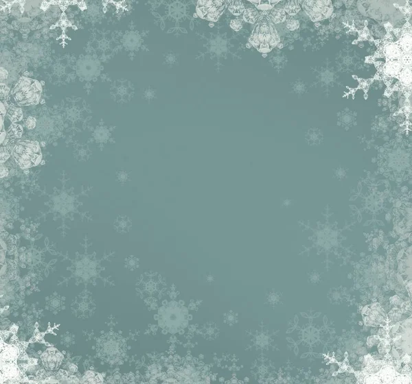 Christmas Sky Background Snowflakes — Stock Photo, Image