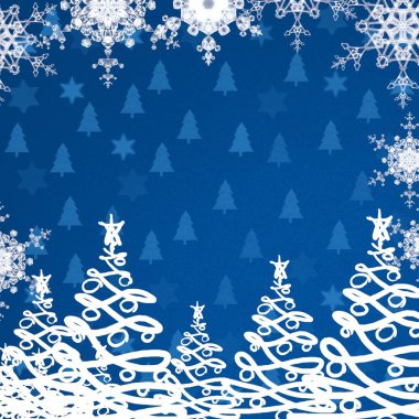 Kar taneleriyle vektör pürüzsüz desen