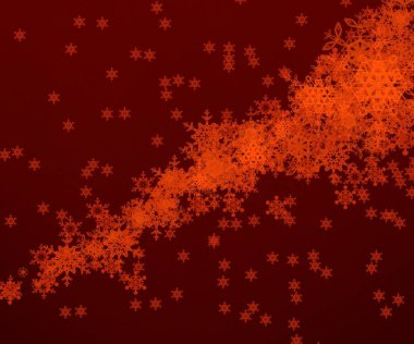 Kar taneleriyle soyut noel arkaplanı