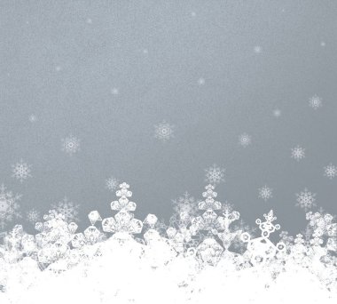 Kar taneleriyle soyut noel arkaplanı