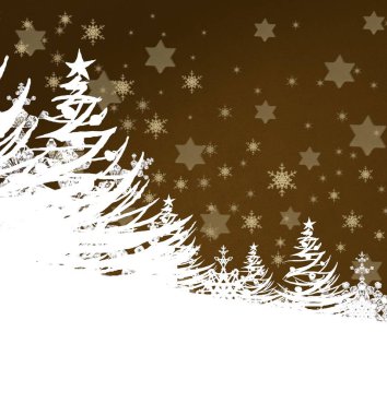 Karlı Kış Noel Arkaplanı