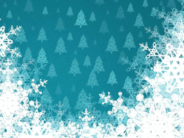 Happy Year Background Christmas Trees — Stock Photo, Image