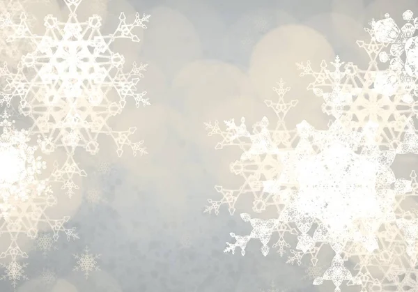 抽象的なクリスマスグリーティングカードの背景 星とボケ — ストック写真