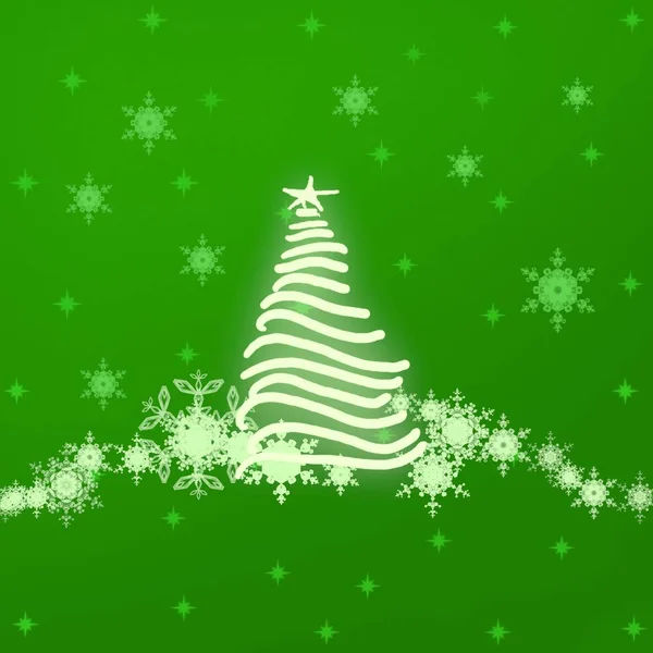 Fondo Abstracto Con Árbol Navidad — Foto de Stock
