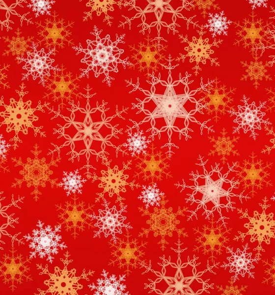 Abstracte Kerstachtergrond Met Sneeuwvlokken — Stockfoto