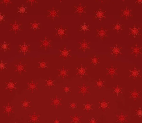 Röd Abstrakt Bakgrund Med Snöflingor — Stockfoto