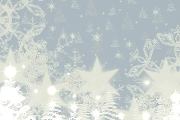 Vector Seamless Pattern Snowflakes — Stock Photo, Image