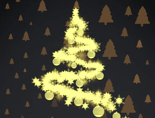 Absztrakt Csillogó Karácsonyi Háttér — Stock Fotó