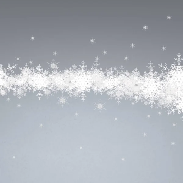 Astratto Sfondo Natale Con Fiocchi Neve — Foto Stock