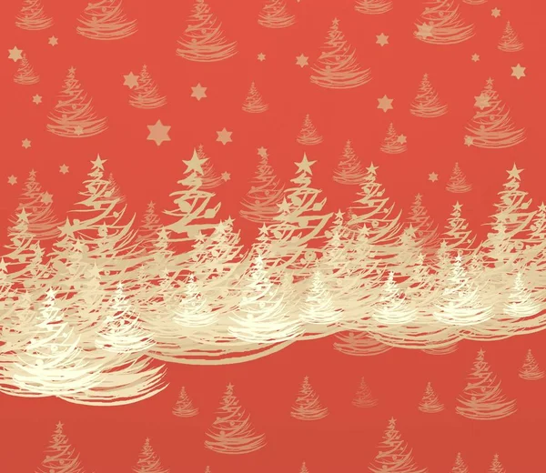 Red Christmas Background Snowflakes — Stock Photo, Image