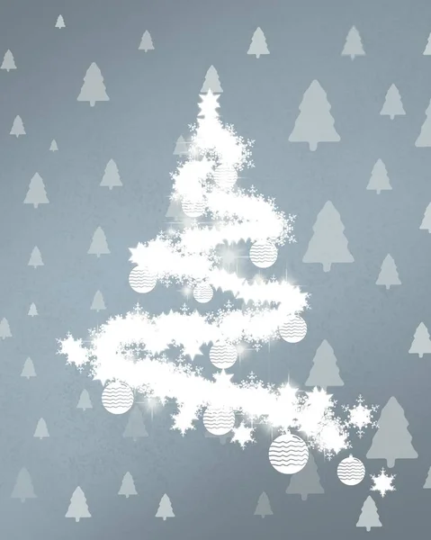 Vector Navidad Fondo Con Copos Nieve — Foto de Stock