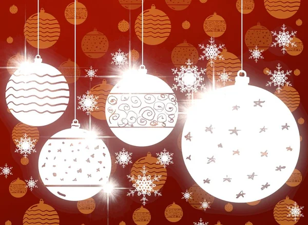 Abstract Background Christmas Balls — Stock Photo, Image