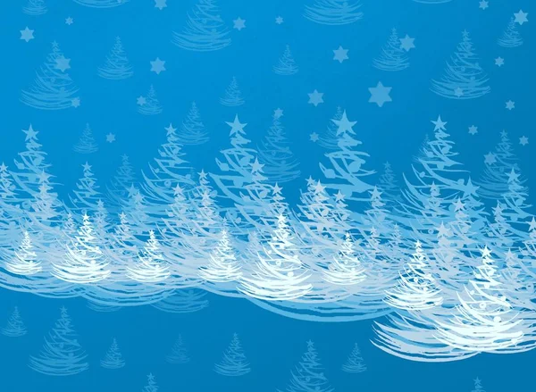 Abstract Blue Background Snowflakes — Stock Photo, Image