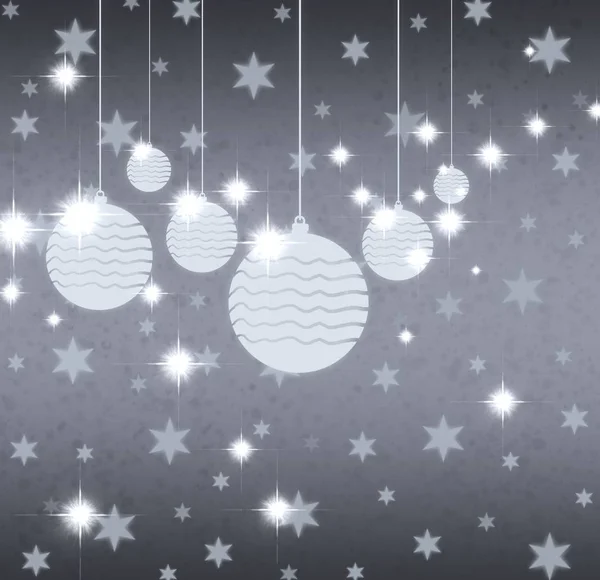 Vector Achtergrond Met Kerstballen — Stockfoto