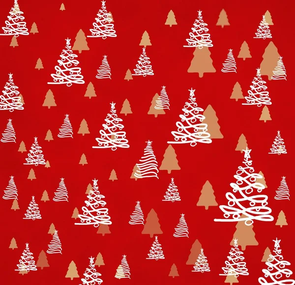 圣诞节树的矢量图解 — 图库照片