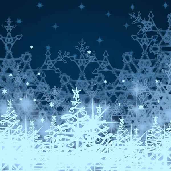 Abstract Christmas Background Snowflakes — Stock Photo, Image