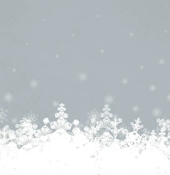 蓝天背景与雪 — 图库照片