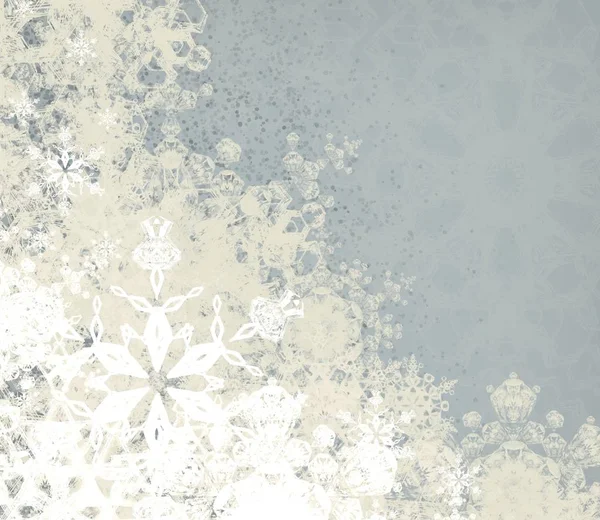 Grunge Christmas Background Snowflakes — Stock Photo, Image