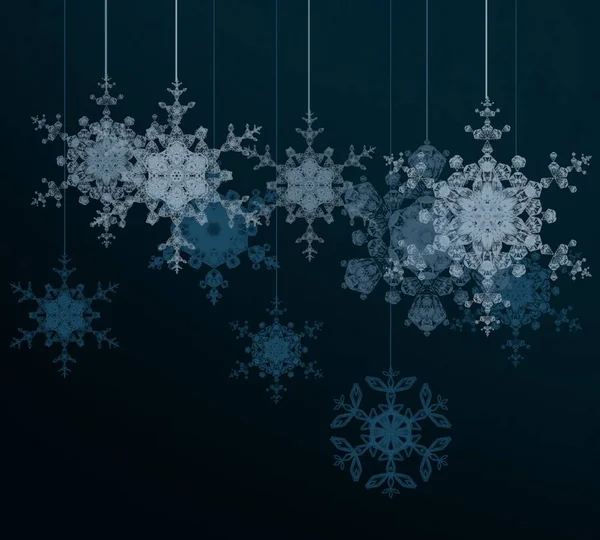 Kerst Abstract Winter Poster Nieuwjaar Wallpaper Illustratie — Stockfoto