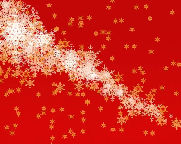 Abstracte Sneeuwvlokken Illustratie Kersttijd Decoratieve Textuur Kleurrijke Achtergrond Decoratieve Papier — Stockfoto