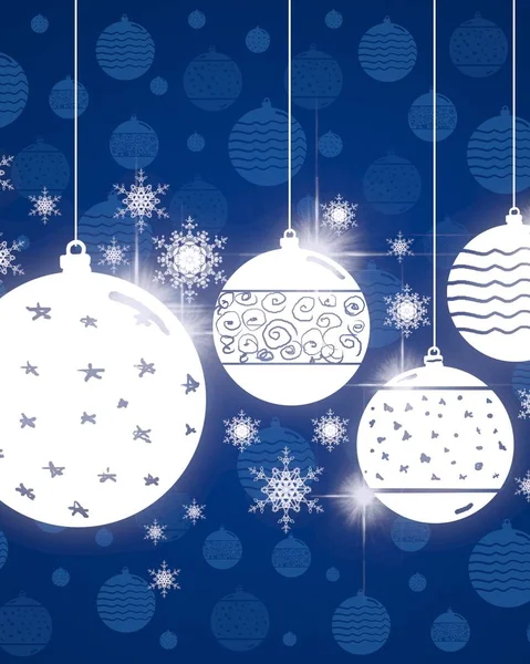 Ilustración Vectorial Bolas Navidad — Stockfoto