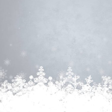 Kar taneleriyle soyut noel arkaplanı   